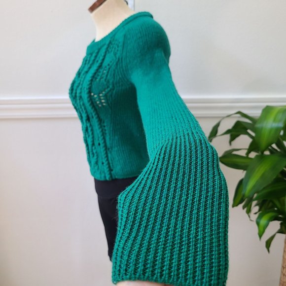 Marc by Marc Jacobs Green Cable Knit Sweater Size S - Picture 12 of 16